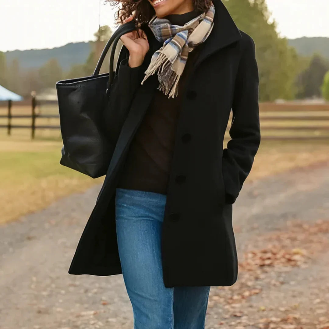 Heledd | Notch-Lapel Elegant Timeless Coat