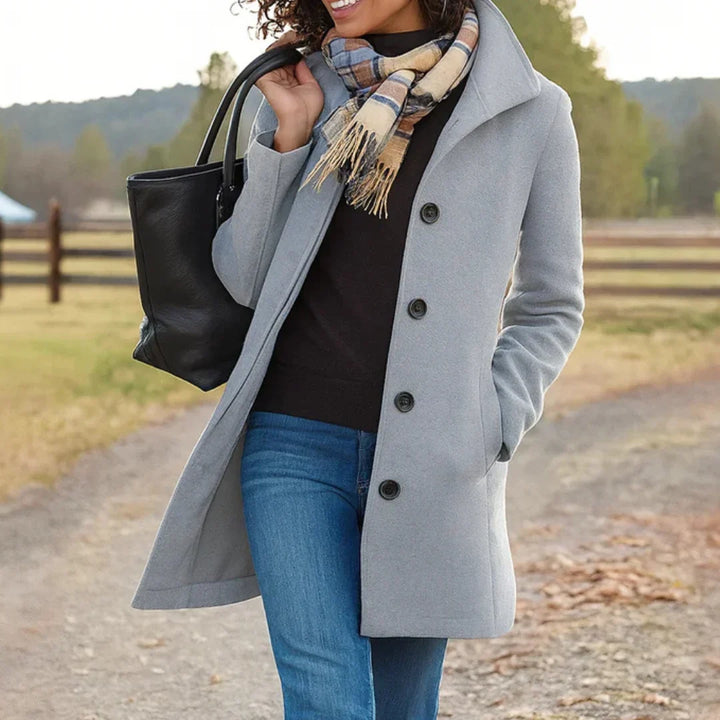 Heledd | Notch-Lapel Elegant Timeless Coat
