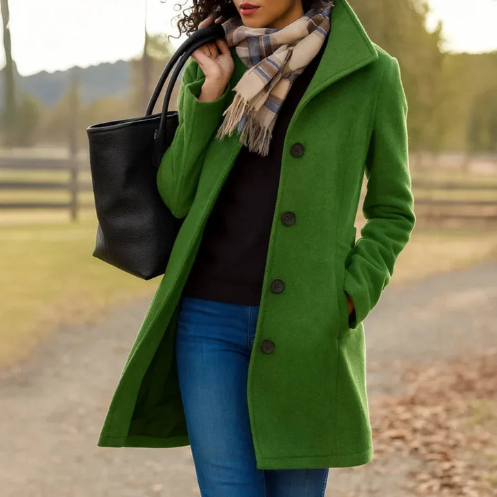 Heledd | Notch-Lapel Elegant Timeless Coat