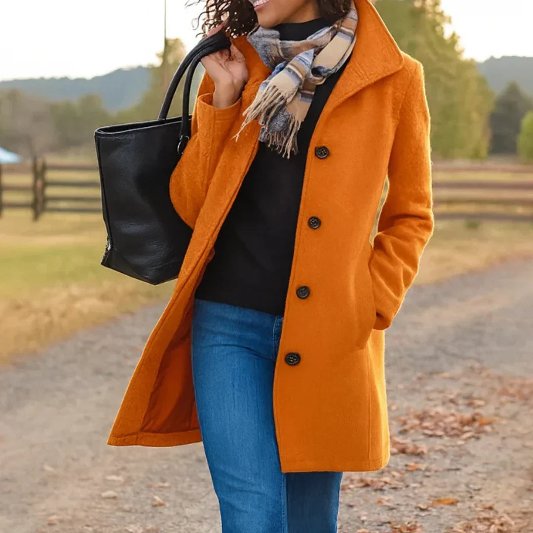 Heledd | Notch-Lapel Elegant Timeless Coat