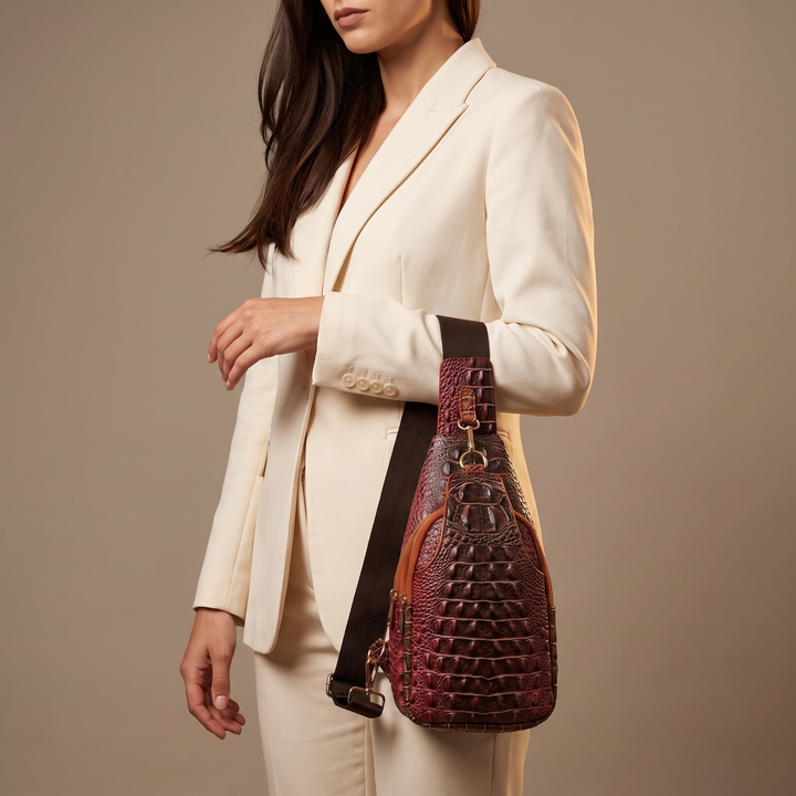Everly | Women's Sling Bag with Zipper and Strap