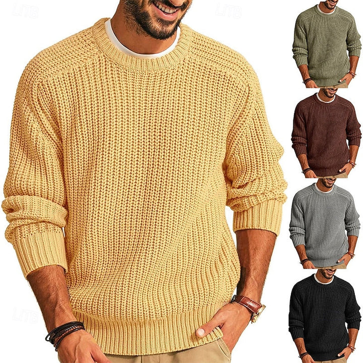 Franklin | Ribbed Round Neck Sweater
