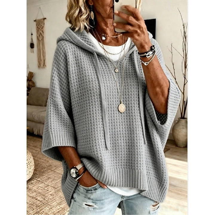 Carol | Relaxed Waffle-Texture Hoodie