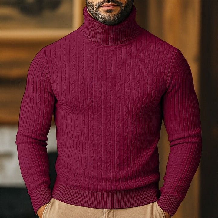 Rupert | Cable Knit Turtleneck