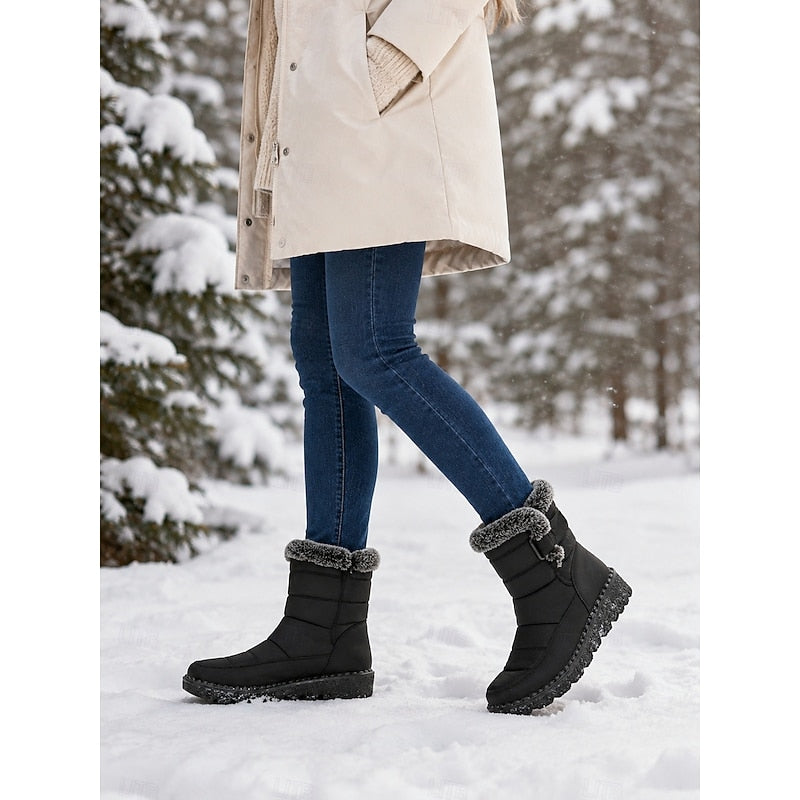 Greta | Cozy Winter Boots with Fur Trim