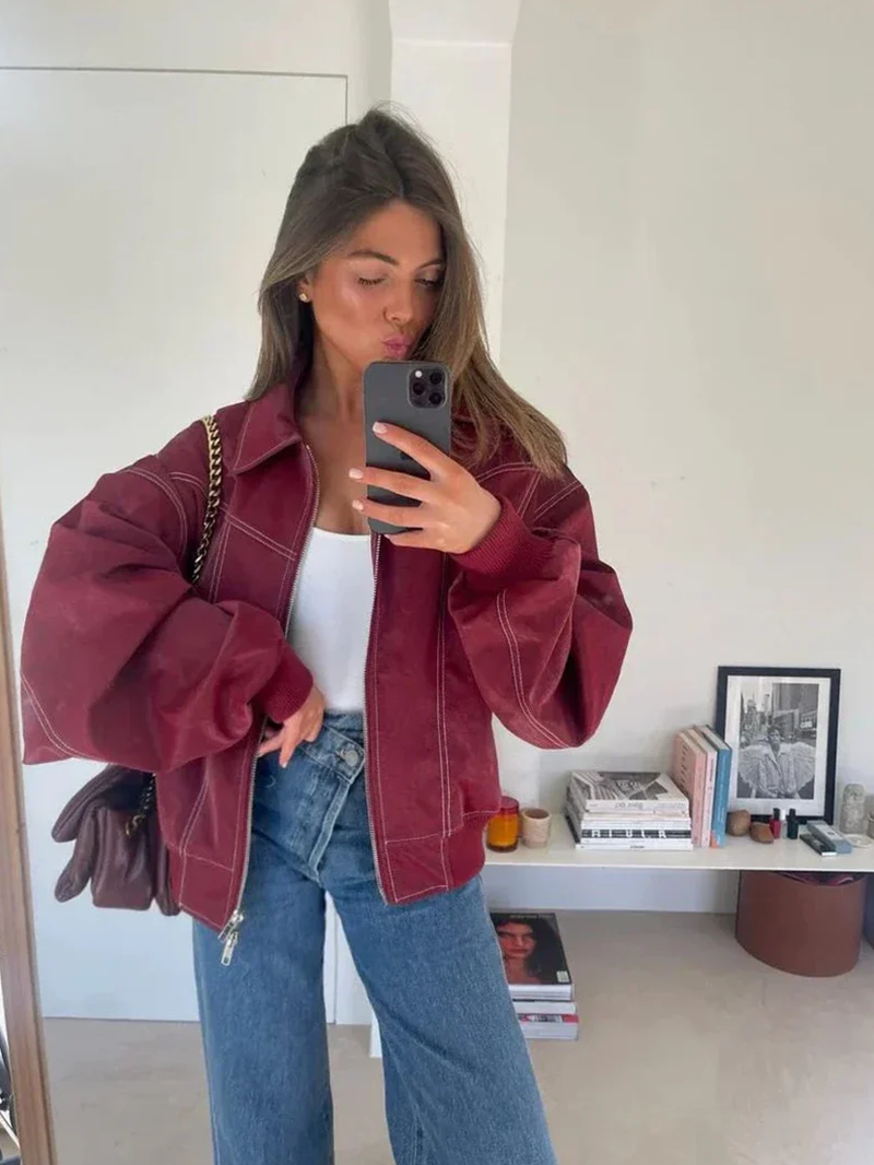 Oversized Contrast Jacket - Limited Sale