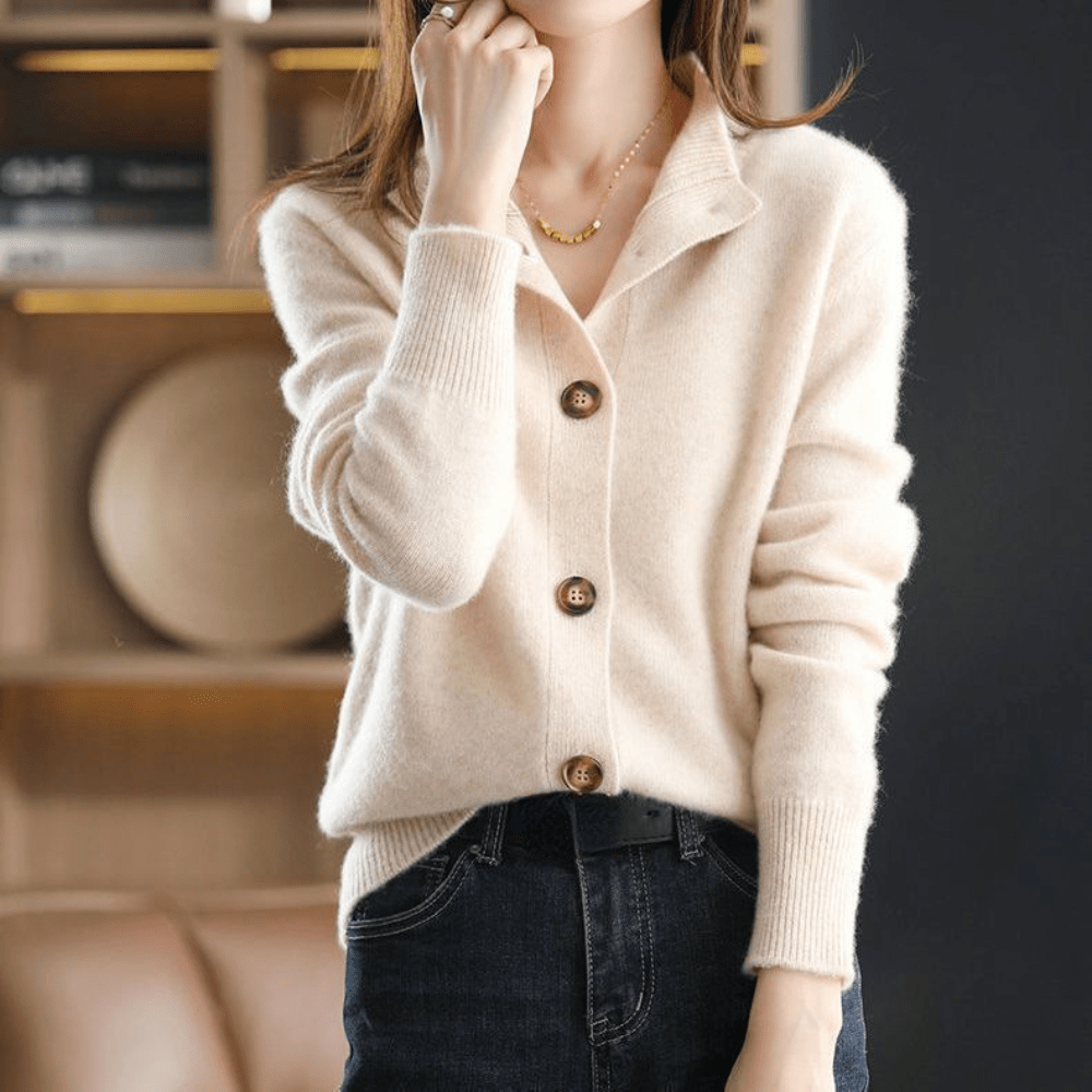 Anita - Cashmere Knitted Cardigan