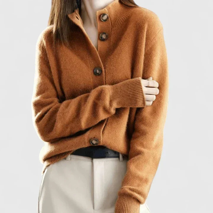Adele | Refined Collar Cardigan