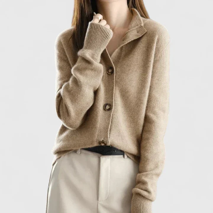 Adele | Refined Collar Cardigan