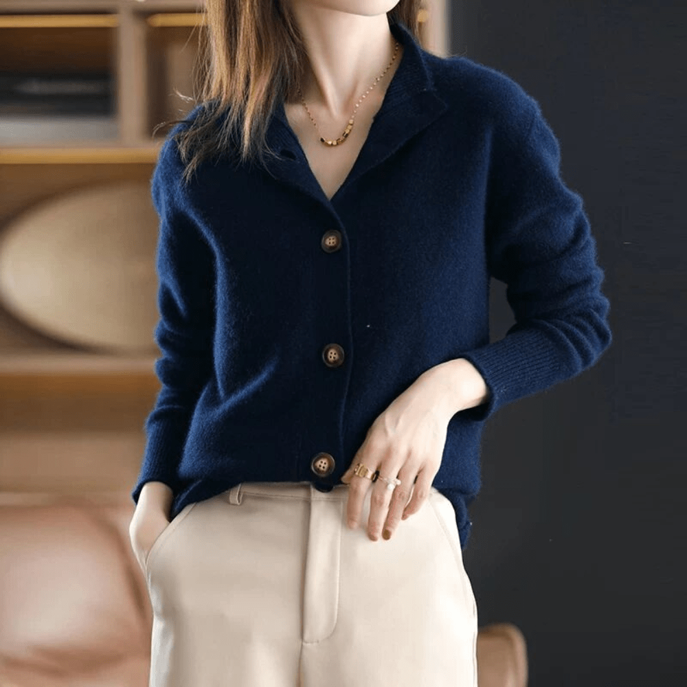 Anita - Cashmere Knitted Cardigan