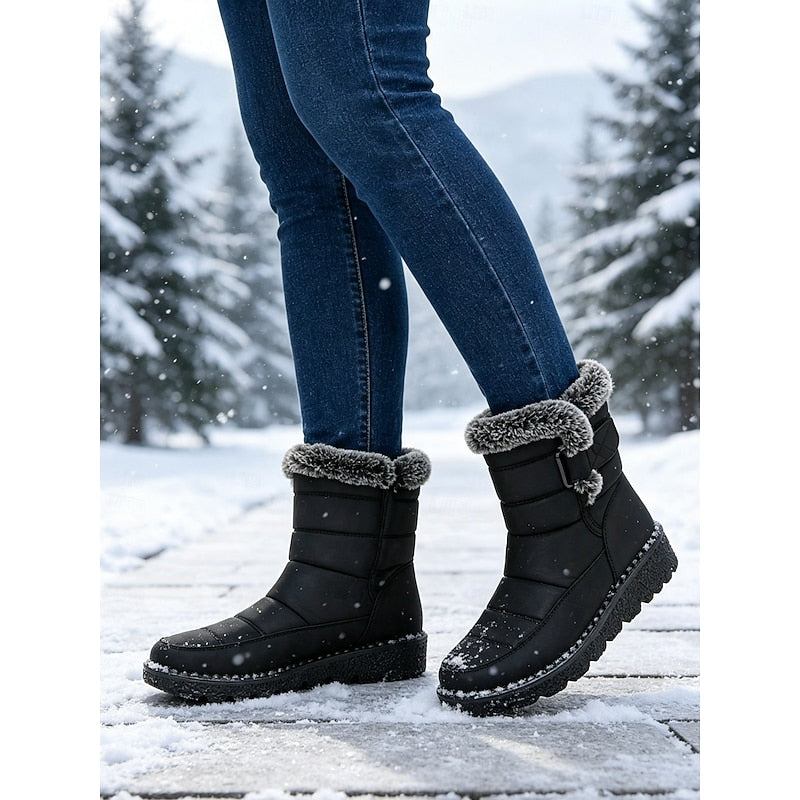 Greta | Cozy Winter Boots with Fur Trim