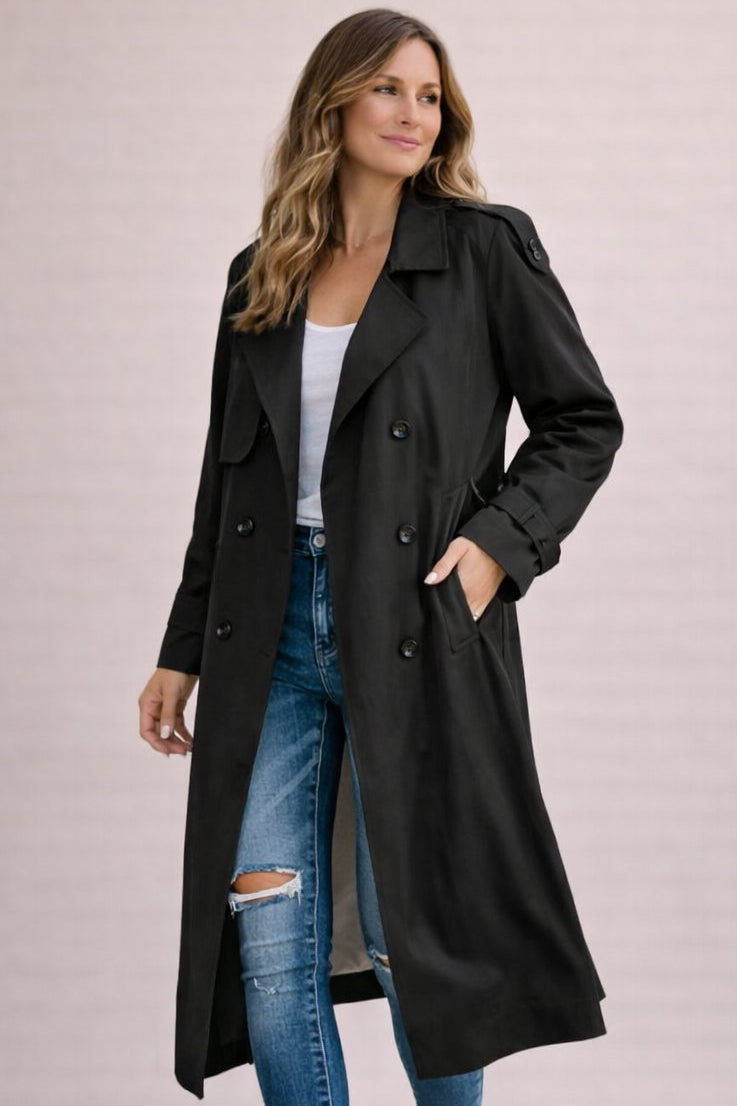 Irem | Layered Belt Trench Coat