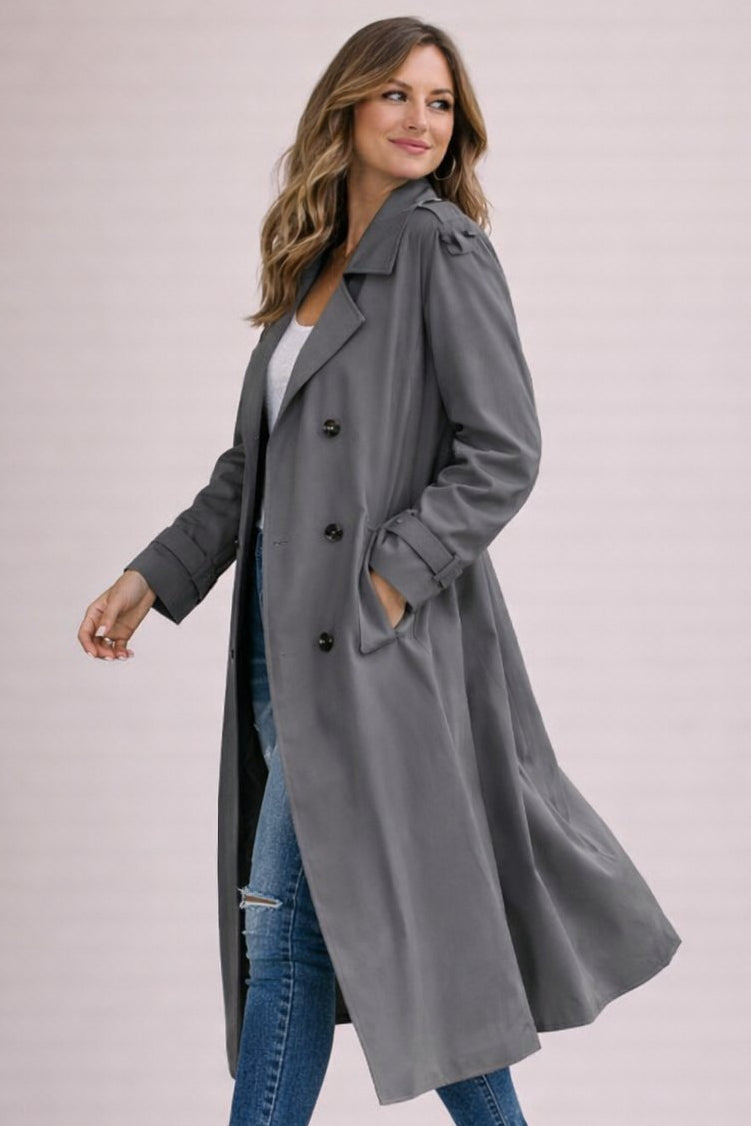Irem | Layered Belt Trench Coat