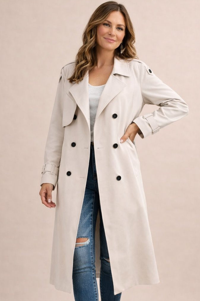 Irem | Layered Belt Trench Coat