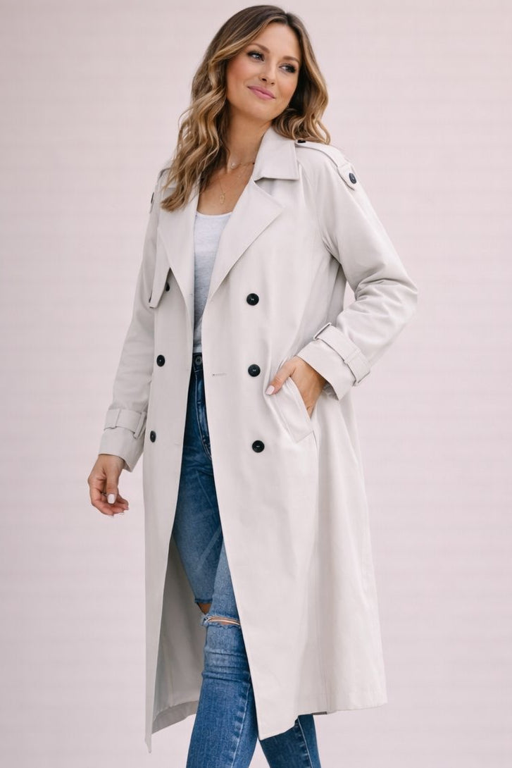 Irem | Layered Belt Trench Coat