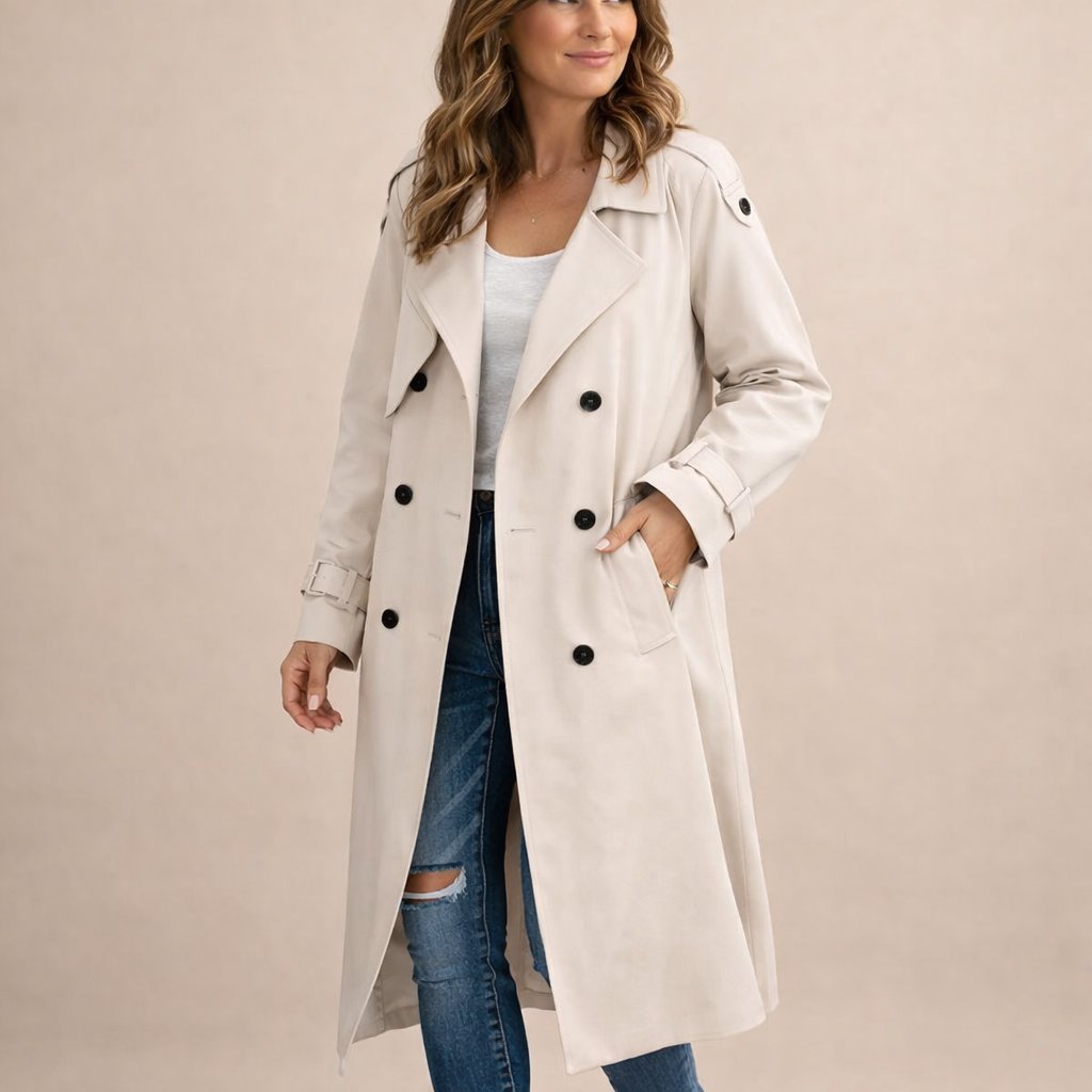 Irem | Layered Belt Trench Coat
