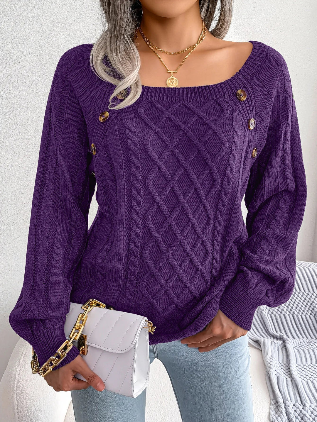 Iskra | Refined Cable Knit Sweater