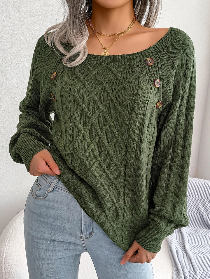 Iskra | Refined Cable Knit Sweater