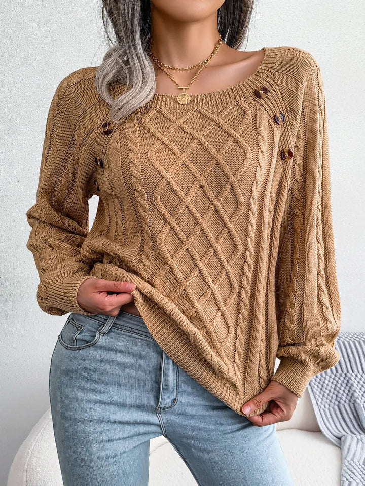 Iskra | Refined Cable Knit Sweater