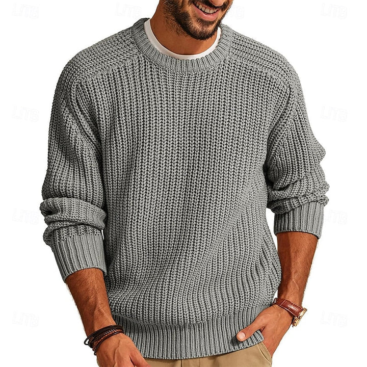 Franklin | Ribbed Round Neck Sweater