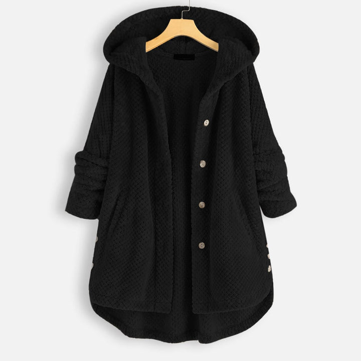 Izzy - Half-Length Fleece Jacket with Reversible Hood