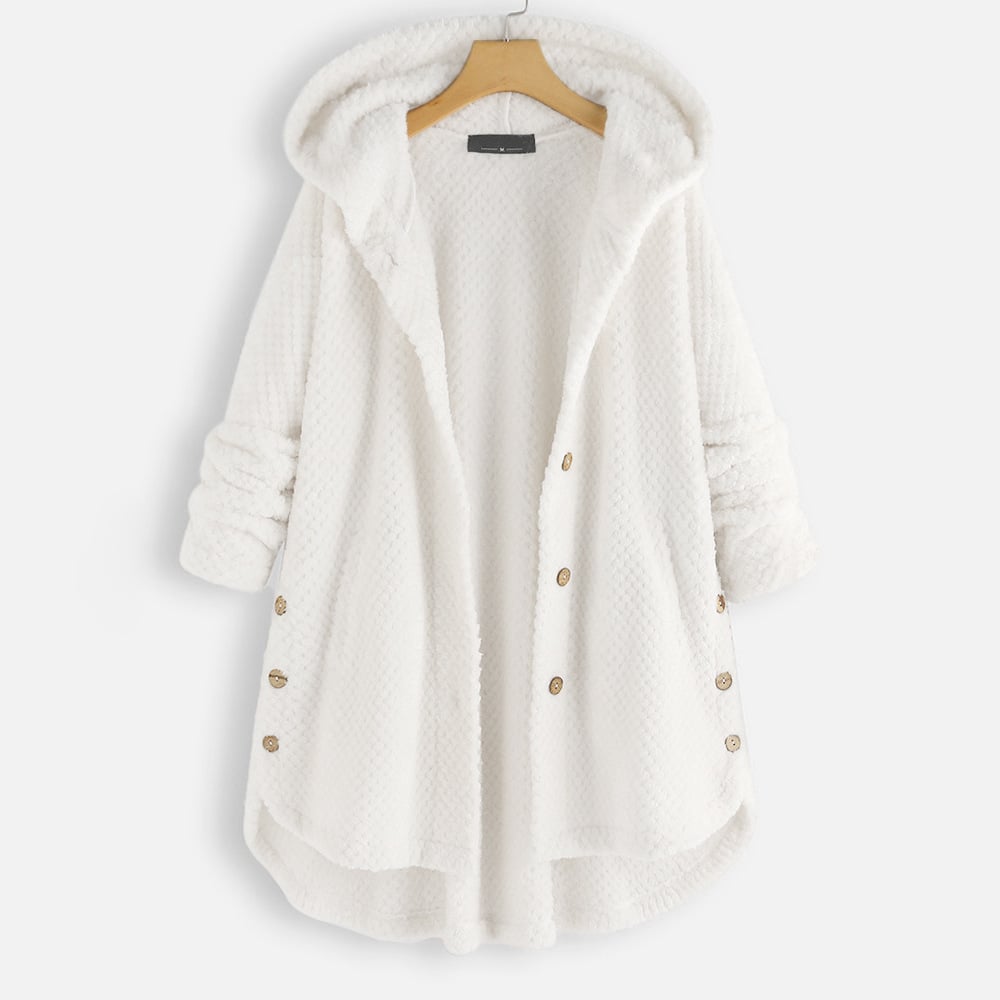 Izzy - Half-Length Fleece Jacket with Reversible Hood