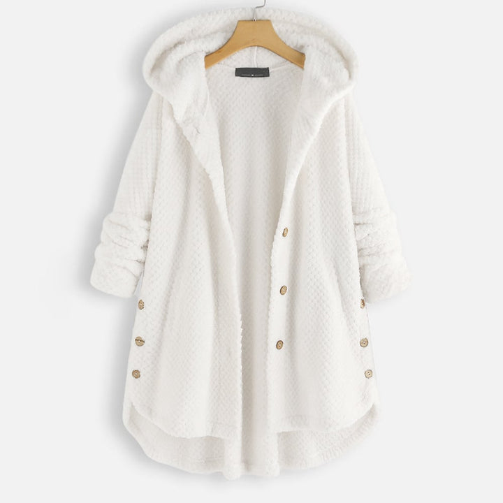 Izzy - Half-Length Fleece Jacket with Reversible Hood