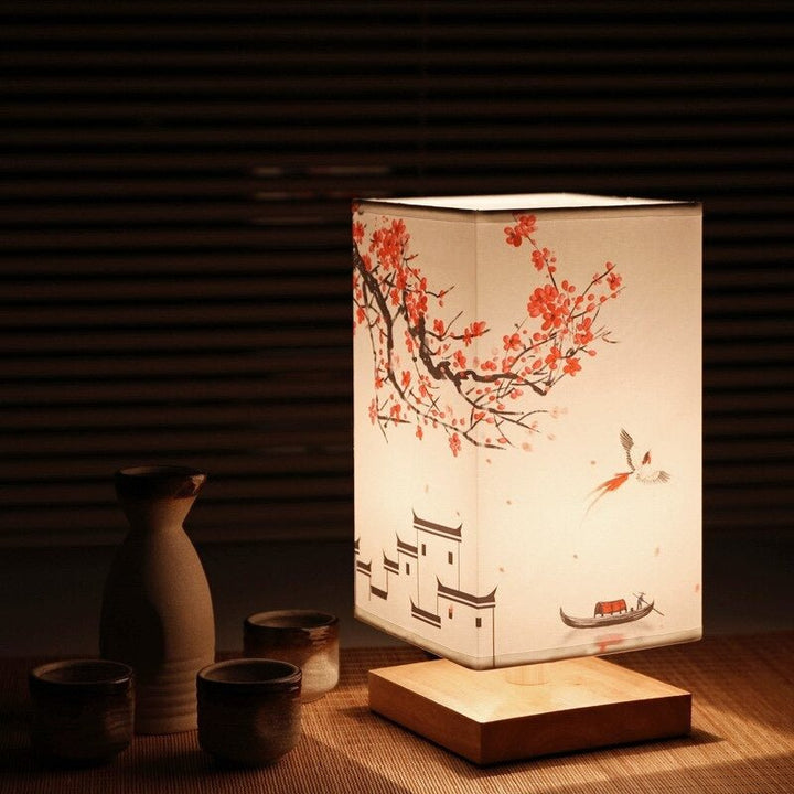 Cecilia | Table Lamp with Floral Shade and Base