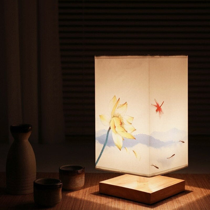 Cecilia | Table Lamp with Floral Shade and Base