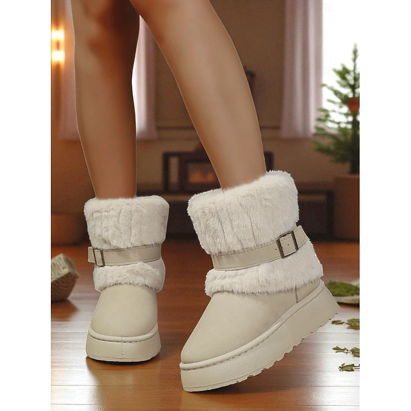 Cecily | Cozy Snow Boots with Fur Trim