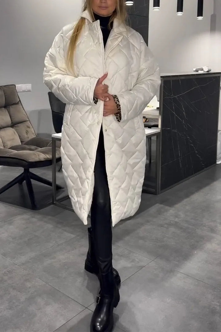 FRANCINE – CHIC QUILTED LONG COAT