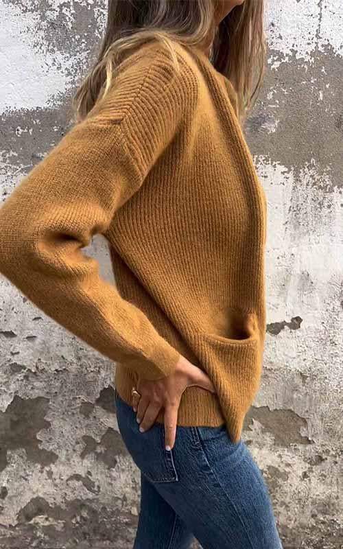 Aurora - Cotton Knitted Zipper Cardigan