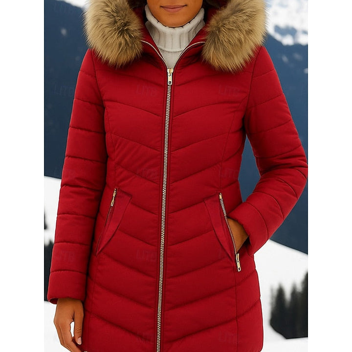 Gwendolyn | Quilted Winter Parka with Hood
