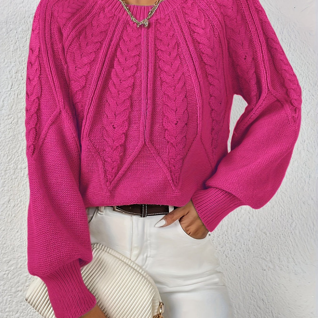 Katarina | Ribbed Short Poised Sweater