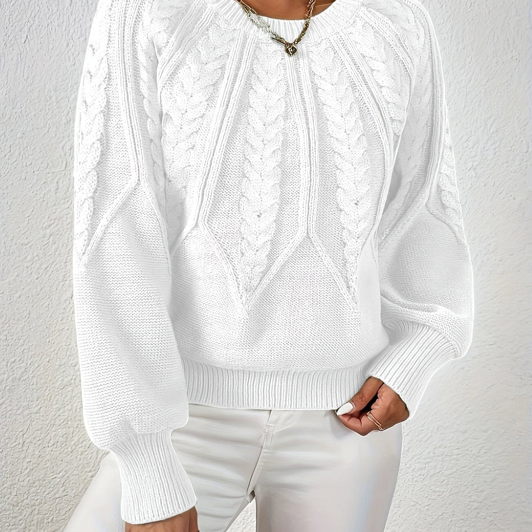 Katarina | Ribbed Short Poised Sweater