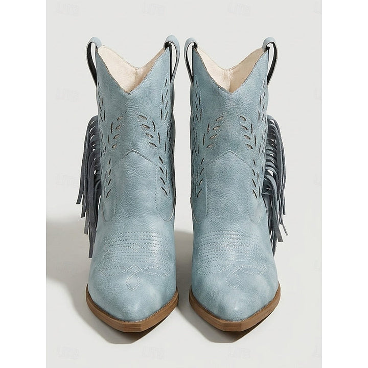 Corinne | Fringe Western Ankle Boots