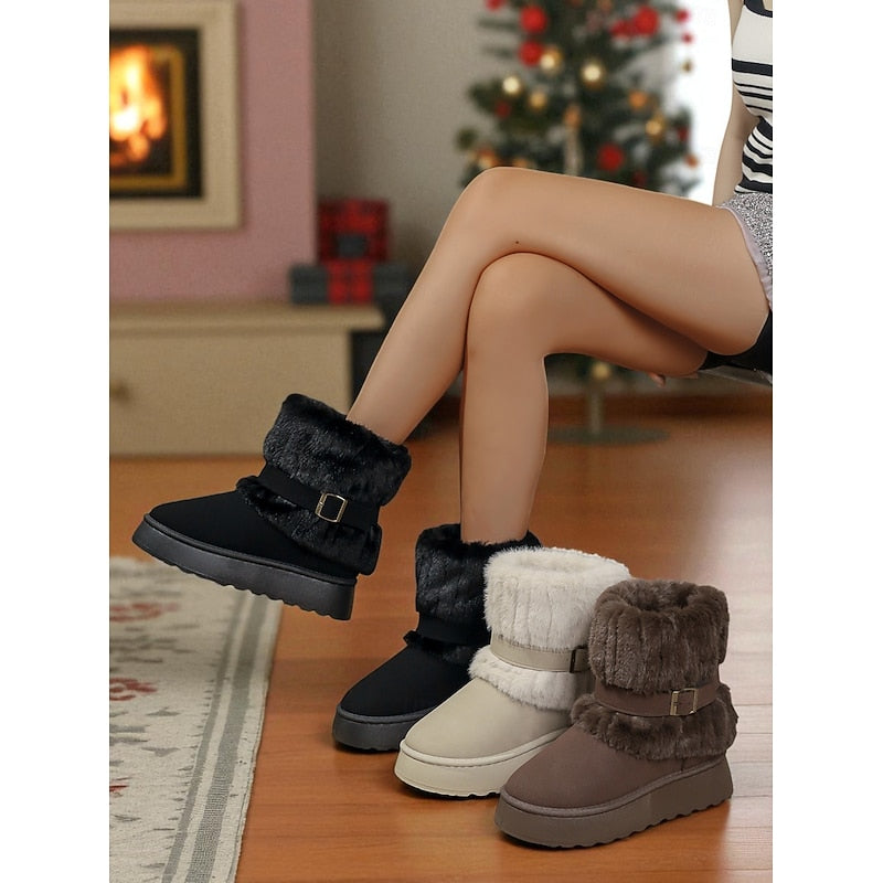 Cecily | Cozy Snow Boots with Fur Trim