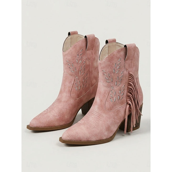 Corinne | Fringe Western Ankle Boots
