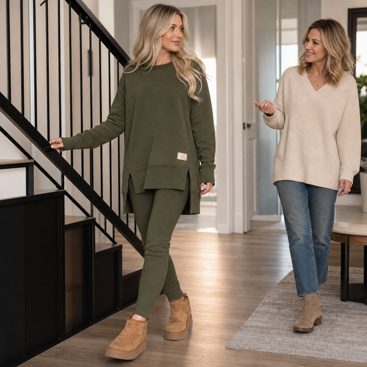 Alina | Women's Two-Piece Set with Tunic and Leggings