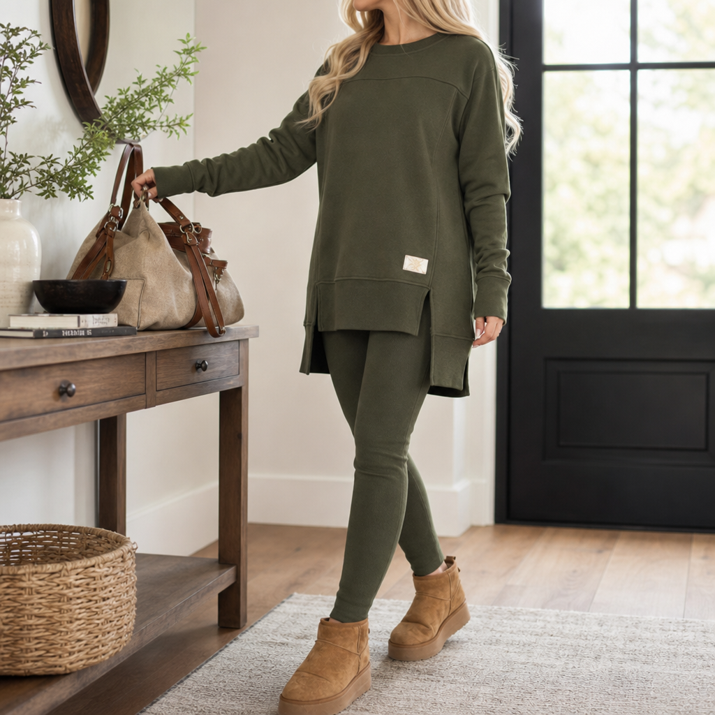 Alina | Women's Two-Piece Set with Tunic and Leggings