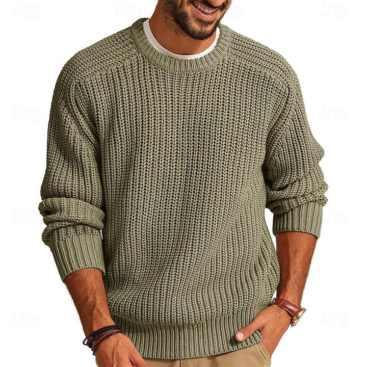 Franklin | Ribbed Round Neck Sweater