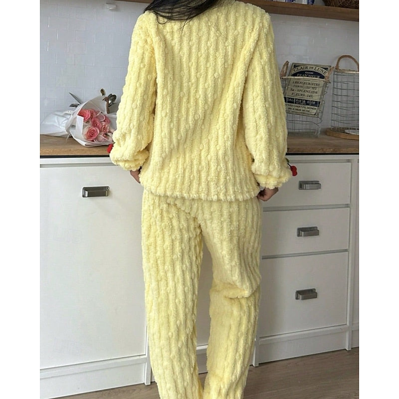 Maribel | Cozy Cherry-Colored Two-Piece Set