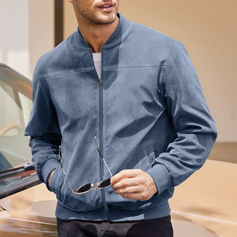 Lincoln | Stand Collar Zip Jacket