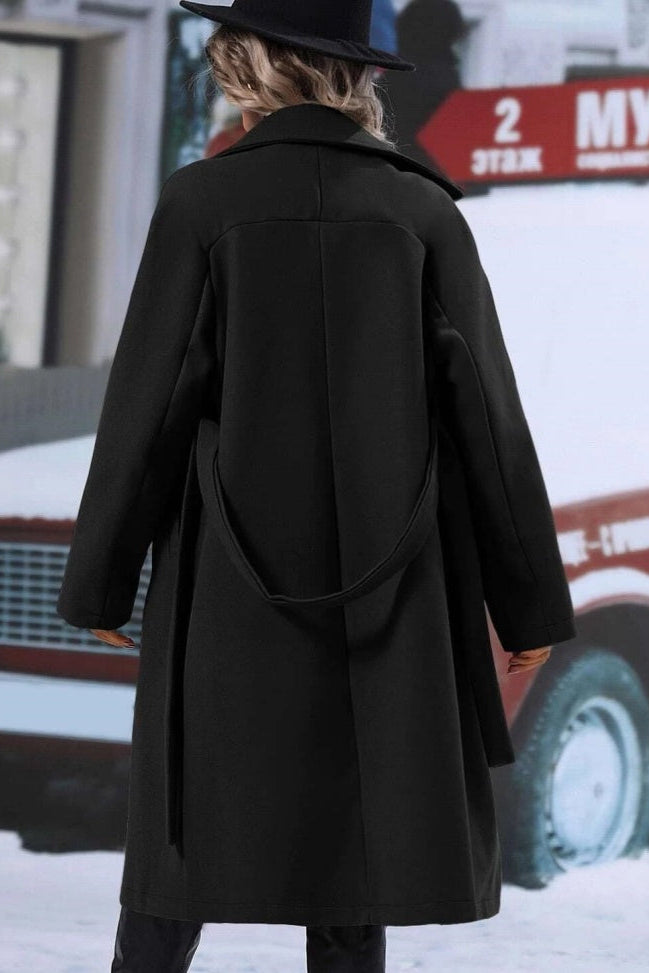 Maja | Structured Layered Trench Coat with Belt