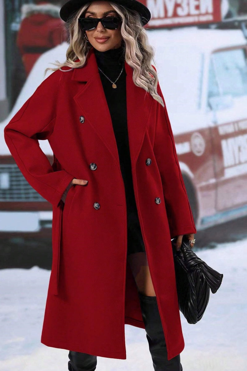 Maja | Structured Layered Trench Coat with Belt
