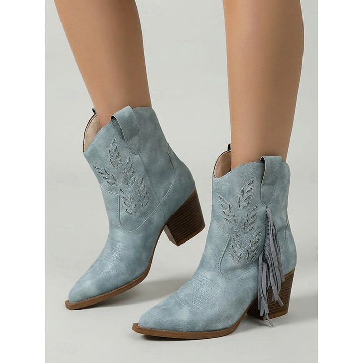Corinne | Fringe Western Ankle Boots