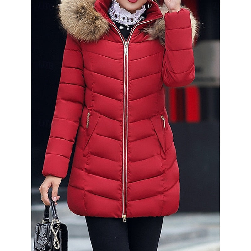 Gwendolyn | Quilted Winter Parka with Hood