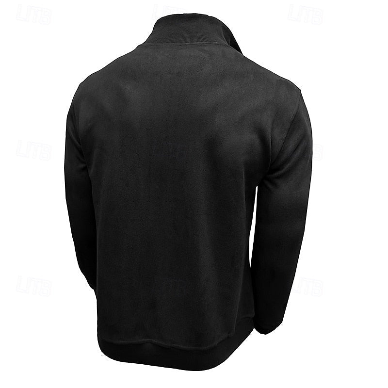 Caleb | Quarter-Zip Sweatshirt with Stand-Up Collar