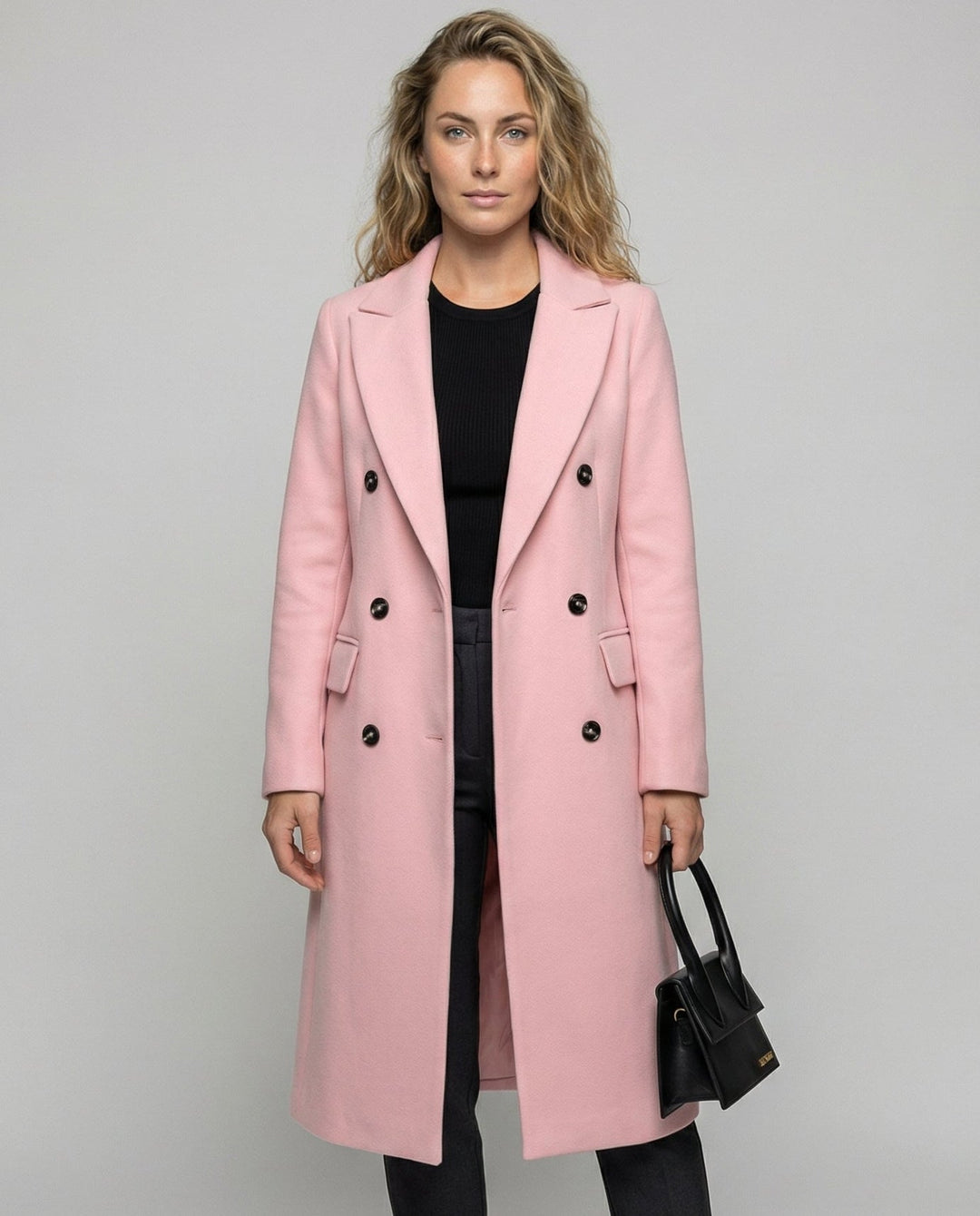 Melis | Chic Trench Coat with Notch Lapel and Hood
