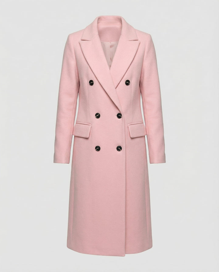 Melis | Chic Trench Coat with Notch Lapel and Hood